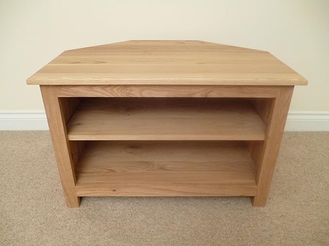 Pine Corner TV unit, stand or 1000mm with adjustable shelf
