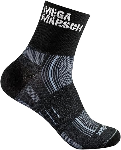 MEGAMARSCH WrightSock Editions-Modell, Profi Sportsocke, Wandersocke, Laufsocke, Anti-Blasen-System, doppel-lagig, atmungsakt