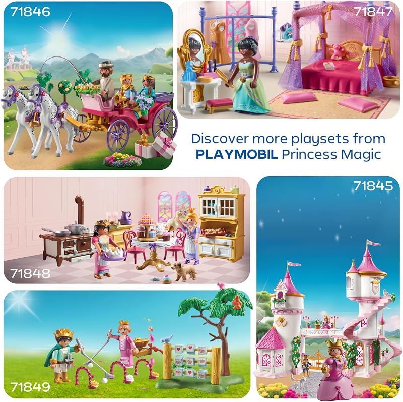 | Princess Magic | Passeggiata in carrozza reale con principessa e principe | Giocattolo della principessa | Giocattolo da favola per bambini dai 4 anni in su | 71846