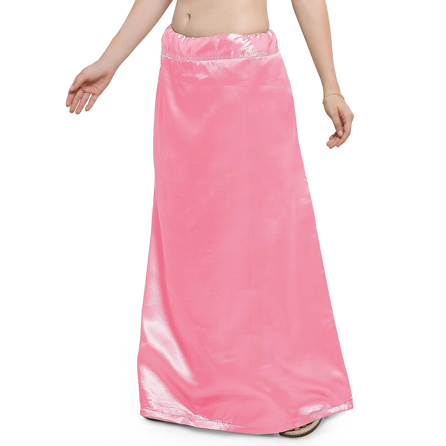 ziya premium satin petticoat with attached pure cotton inner