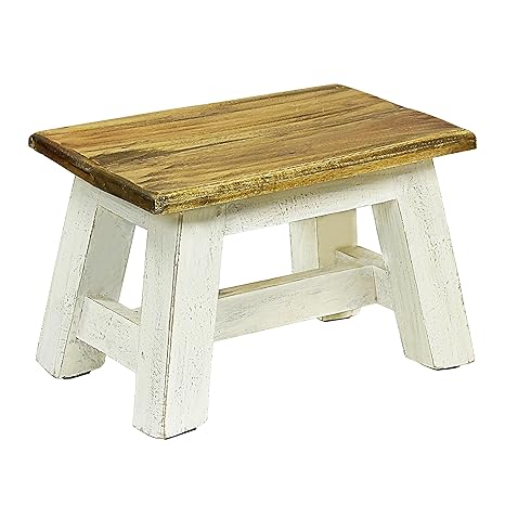 Antique Revival Thomas Shabby Chic Stool Amazon Co Uk Kitchen Home