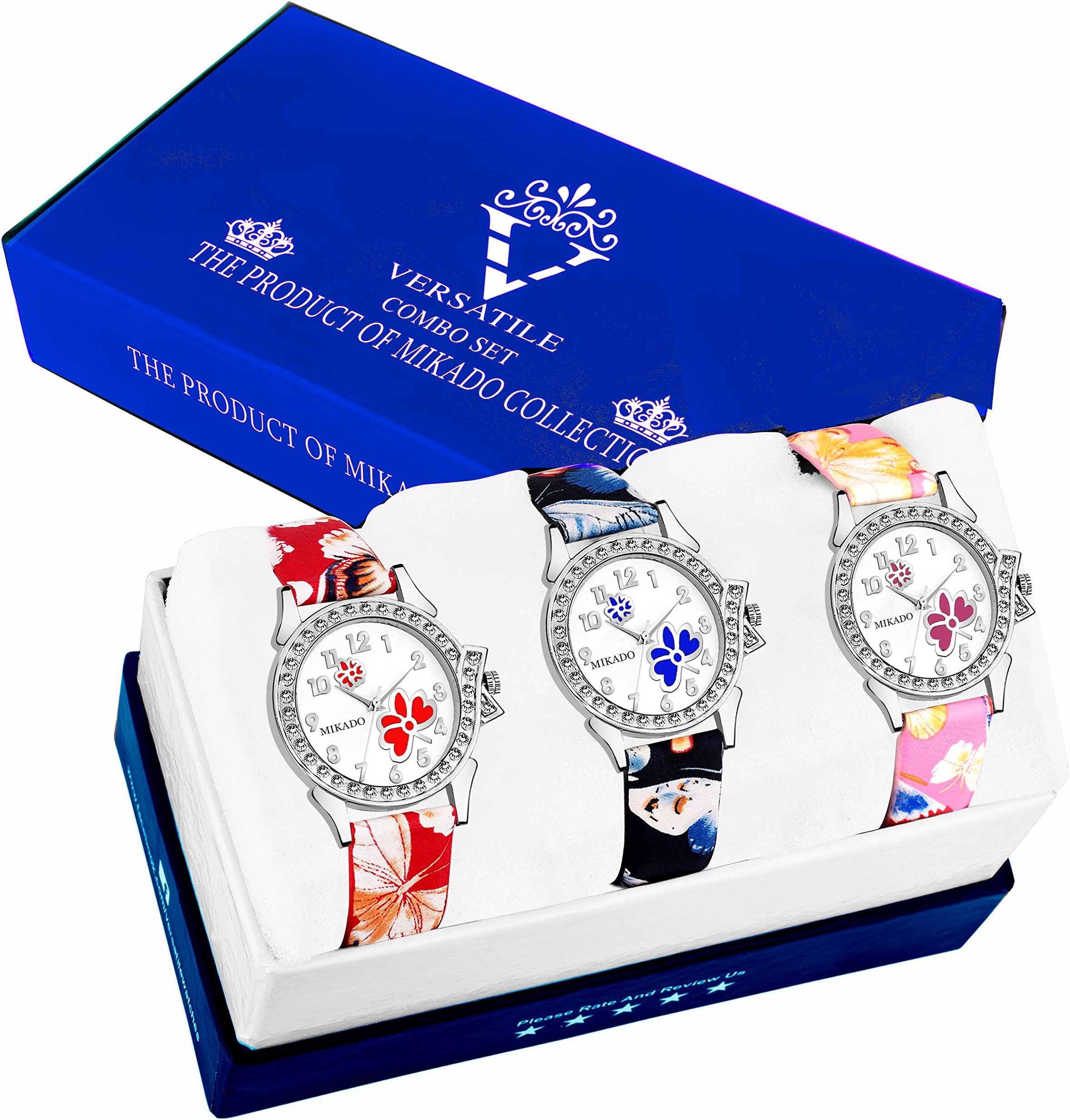 Mikado Analogue Designer Strap Women's Watch Combo
