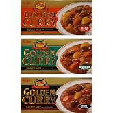 S&amp;B Golden Curry Sauce Mix, Mild,Medium Hot and Hot 7.8-Ounce (Pack of 3)