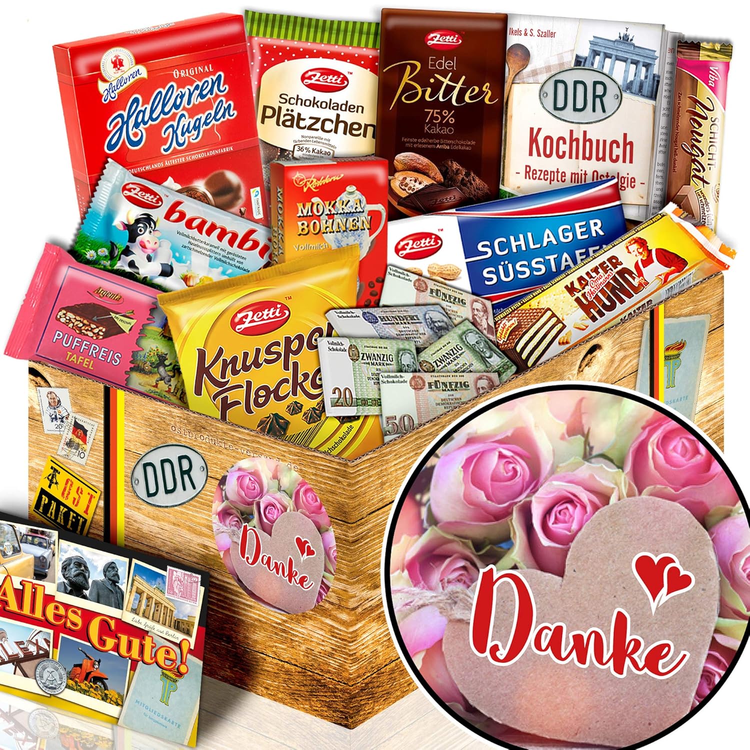 Geschenk Als Dankeschön Für Kollegen Danke ++ Dankeschön Geschenk ++ DDR Schoko Box L: Amazon.de