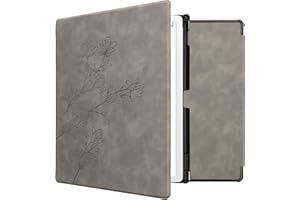 kwmobile Cover Compatible with �鶹�� Kindle Scribe 11" (2025) Cover - eReader Case - Magnolias Grey