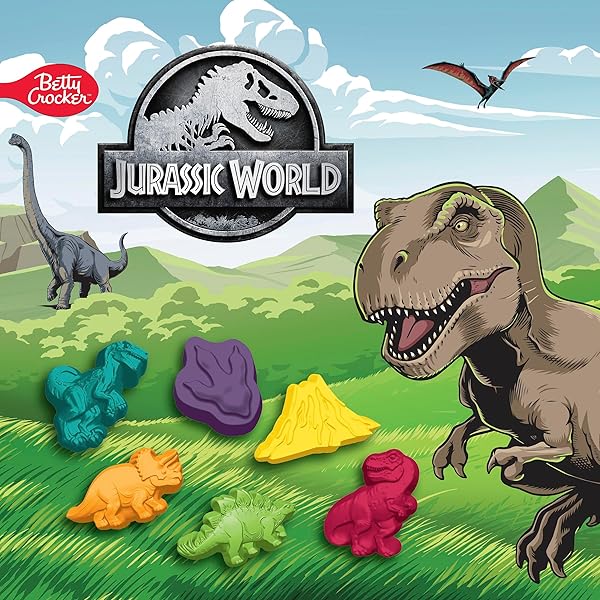 JURASSIC WORLD FRUIT FLAVORED SNACKS, GLUTEN FREE, KIDS SNACKS, 10 CT, 8 OZ