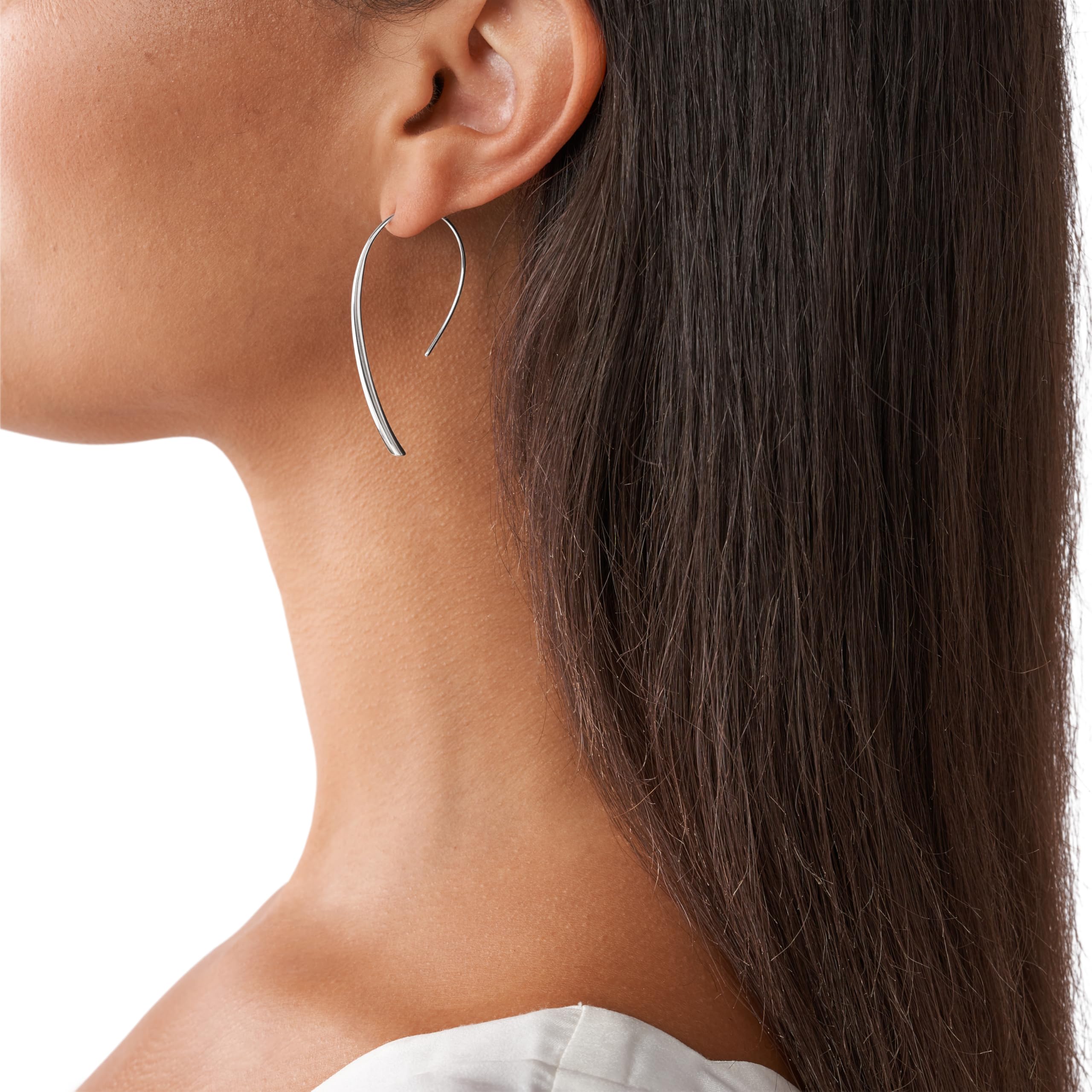 Fossil Women's Stainless Steel Dangle/Drop or Hoop Earrings for Women