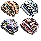 warsrnd Women's Slouchy Beanie Hat Chemo Caps Cancer Headwear Hats Turban Baggy Sleeping Cap Boho Hats
