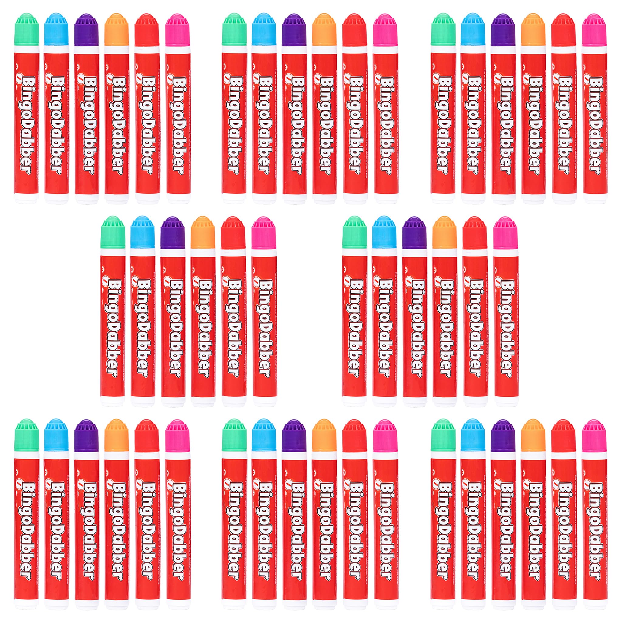 evelay Bingo Dabbers Markers Mixed Colours Pens for Bingo Tickets Games (Pack of 48)
