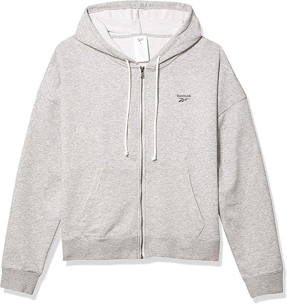 Chaqueta de algodón terry de manga larga con cremallera completa para mujer Essentials Ropa Ropa Chaqueta de algodón terry de manga larga con cremallera completa para mujer Essentials Ropa Ropa
