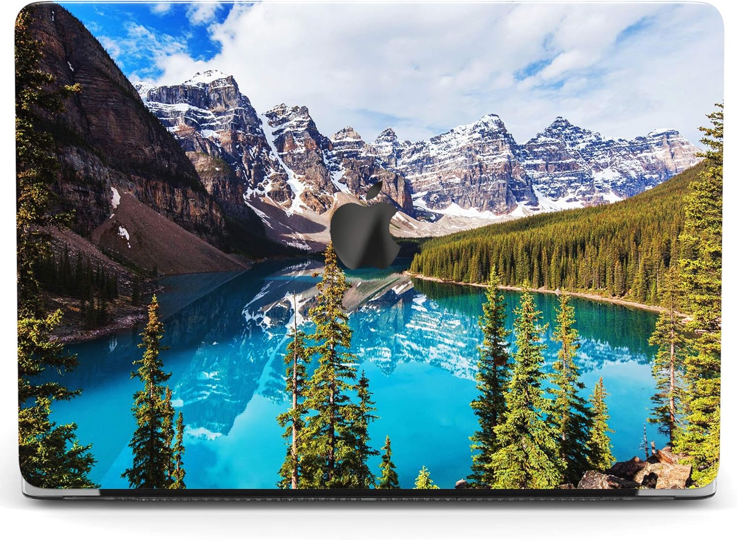 Wonder Wild Case for MacBook Air 13 inch Pro 15 2019 2018 Retina 12 11 Apple Hard Mac Protective Cover Touch Bar 2017 2016 2020 Plastic Laptop Print Nature Mountain Lake Forest Blue Water