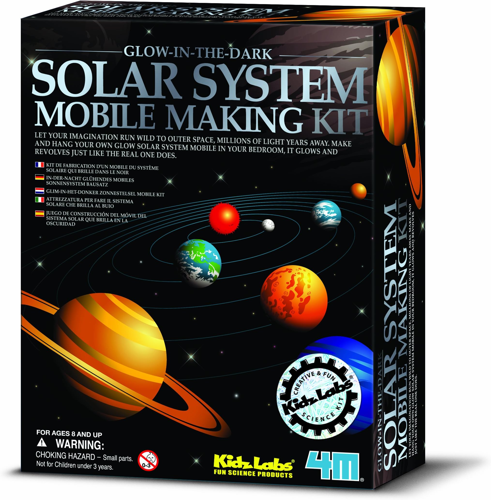 Build Your Own Solar System Mobile Making Kit - Space Models Set Educational - Educational Science Present Gift Ideal For Christmas Xmas Stocking Fillers Age 8+ Girls Boys Kids Children