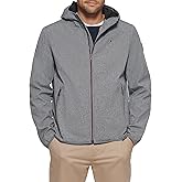 Tommy Hilfiger Men's Lightweight Water Resistant Breathable Hooded Performance Softshell Jacket