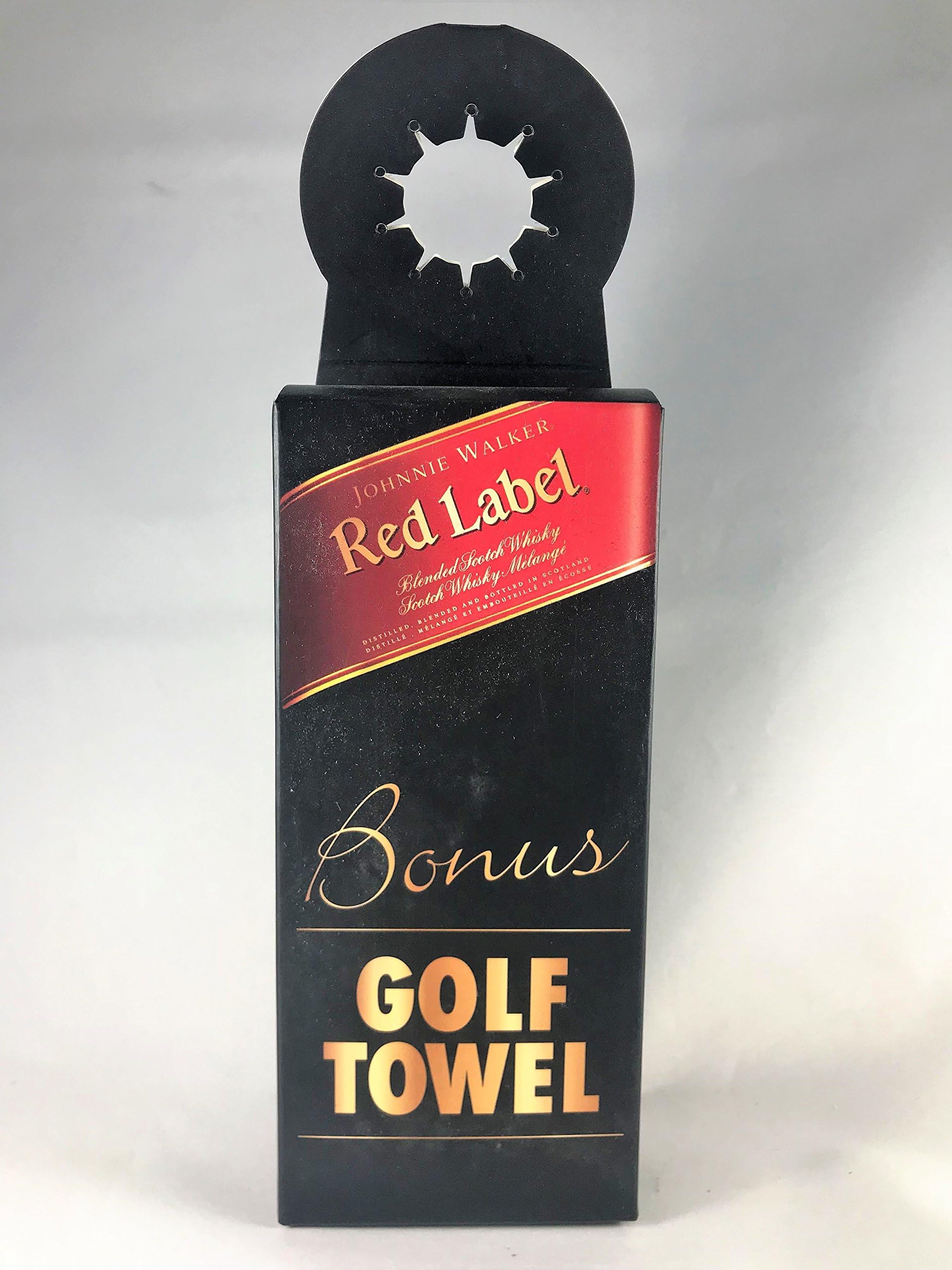 Johnnie Walker Black and Gold Golf Towel