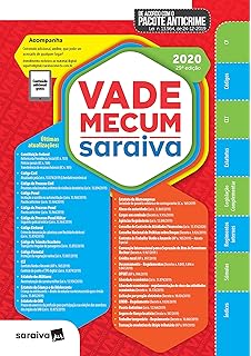 Vade Mecum Saraiva 2020 - Tradicional - 29ª Edição: Atualizado Com o Pacote Anticrime
