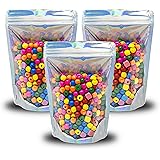WaldOaks - 100 Pcs Iridescent Resealable Mylar Bags - 5x7 Inch Ziplock Heat Sealable Stand Up Pouches Parties Small Business