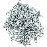 #3 x 15ft Zinc-Plated Double Loop Chain, Weldless Steel Chain for Hanging Lights, Swings, Pots, and Utility Use – Indoor/Outdoor Chain with 90lbs Capacity