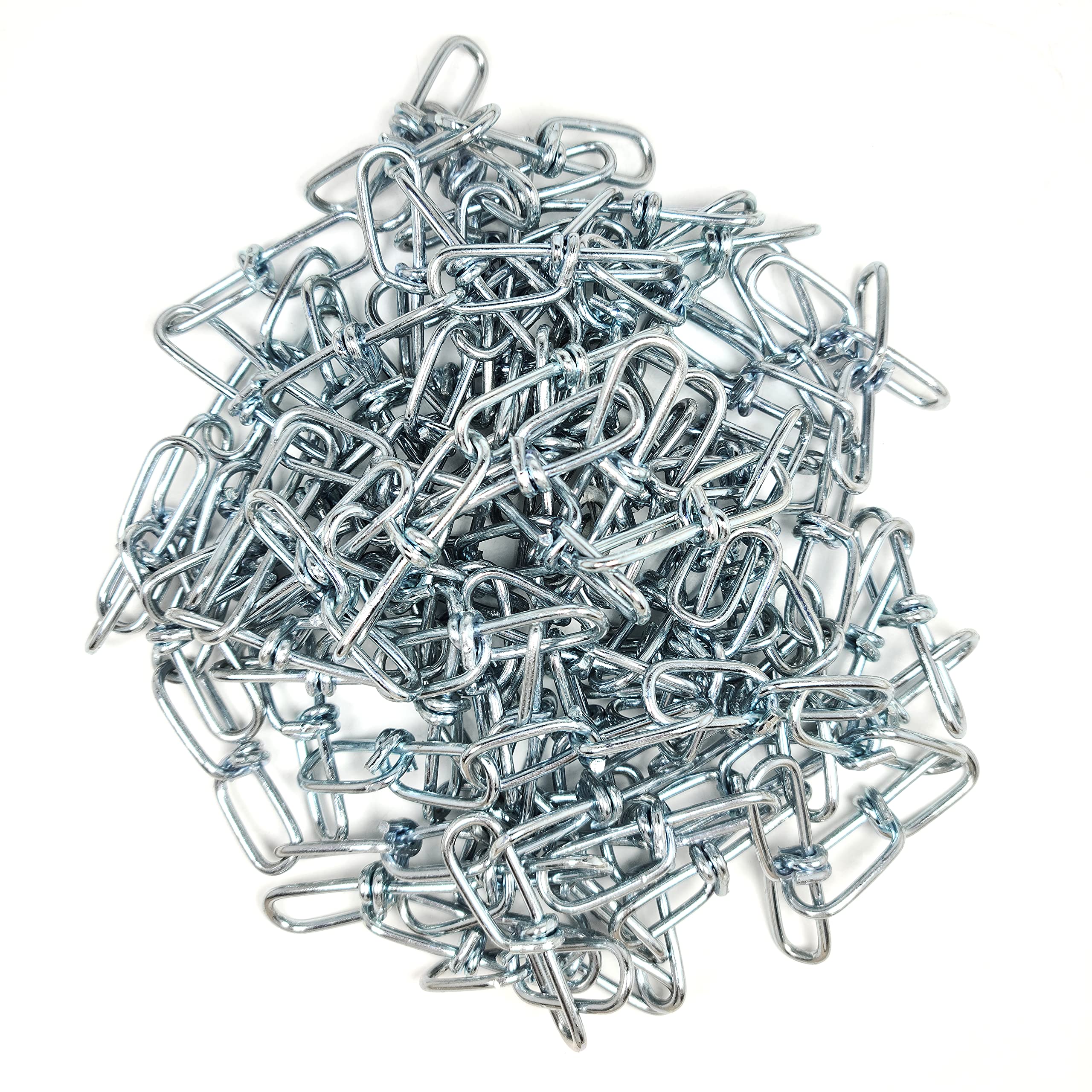 Photo 1 of #3 x 15ft Zinc-Plated Double Loop Chain, Weldless Steel Chain for Hanging Lights, Swings, Pots, and Utility Use – Indoor/Outdoor Chain with 90lbs Capacity