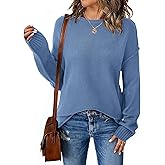 NALANISA Oversized Sweaters for Women Fall 2025 Casual Long Sleeve Crewneck Knit Cozy Lightweight Pullover Sweater Jumper Top