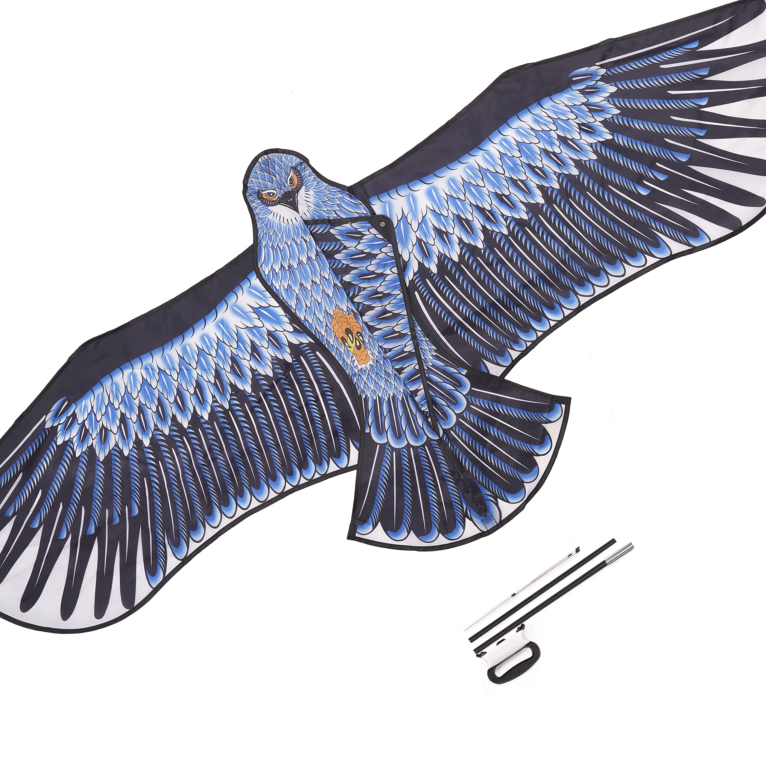 The Twiddlers - Large Eagle Bird Kite for Kids & Adults for Outdoor Beach Park Flying Toy Game - 82x185cm