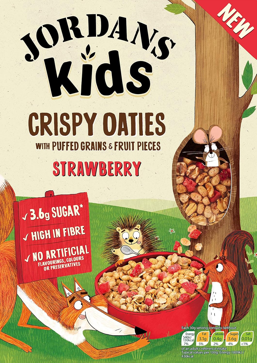Jordans Kids Cereal Strawberry, 400 g Amazon.co.uk Prime Pantry