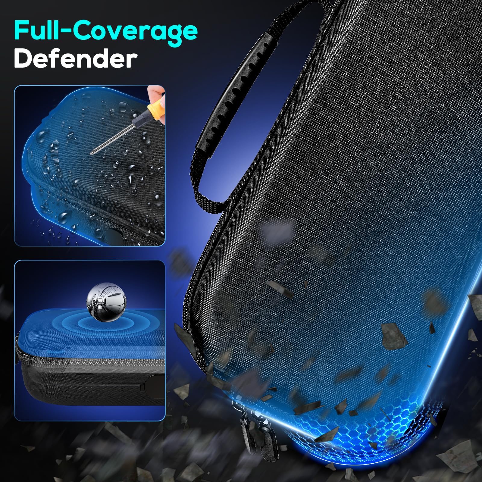 Auarte [Charge Inside Switch 2 Carrying Case for Nintendo Switch 2 Console 2025 / Switch Original/Switch OLED, Slim Travel Carry Case for Switch 2 Accessories with 10 Game Card Storage (Carbon Black)