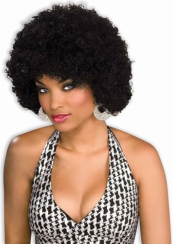 Unisex Afro Wig/ Assorted Color Clown Wigs, Black, One Size in