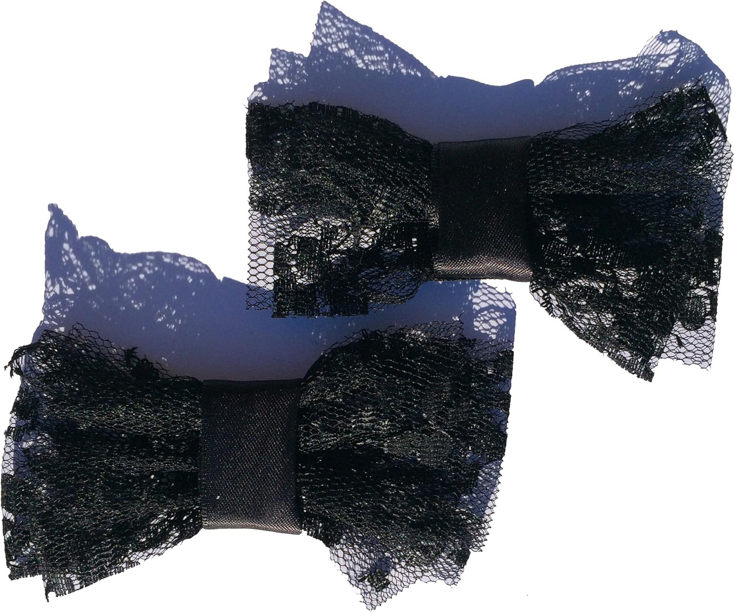 Black Lace Bow Shoe Clips Amazon.co.uk Clothing