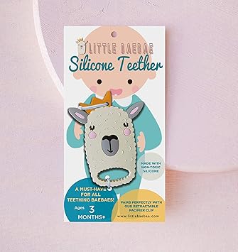 llama silicone teether