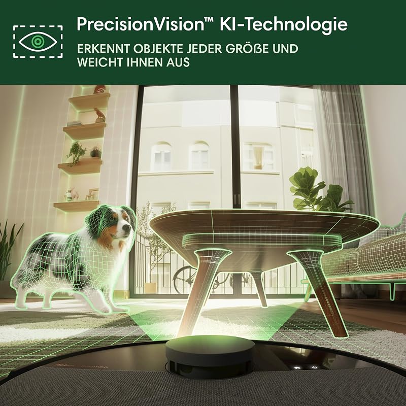 Roomba Plus 505 Combo Robot + AutoWash Dock Saugroboter mit Wischfunktion - Multifunktinales Dock - Clearview Pro LiDAR - 7000Pa - DualClean Wischpads mit PerfectEdge - SmartScrub - Schwarz