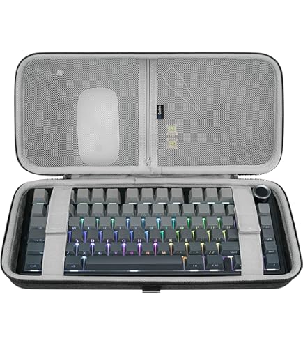 Amazon.com: Geekria 65% Compact Keyboard Case, Hard Shell Travel