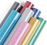 Lya Vinyl Muticolor 8 Pack Glitter HTV for Cricut - Iridescent Shine