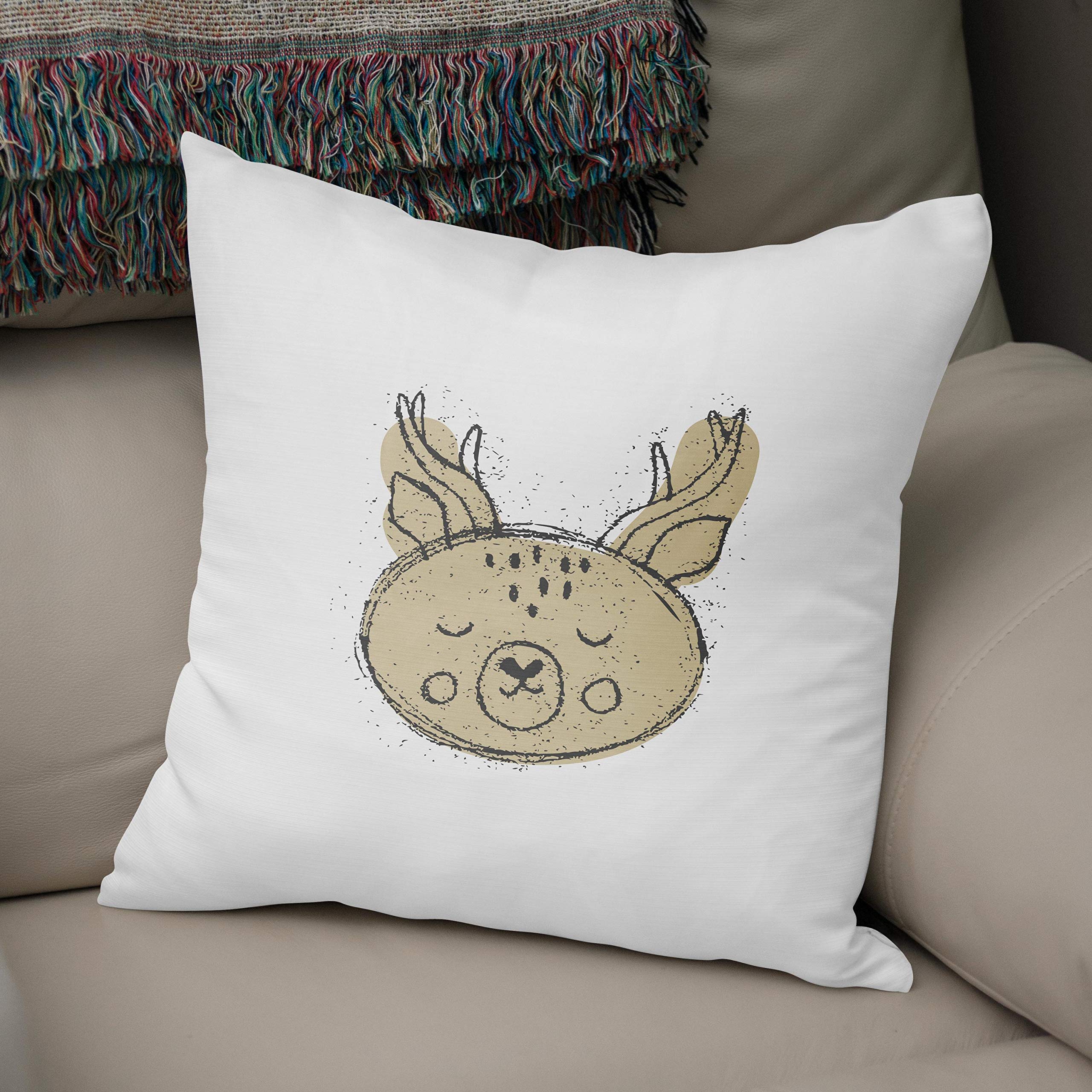 Bonamaison, Decorative Cushion Cover - 50% Cotton 50% Polyester - 43x43cm - Designed and Manufactured in Turkey