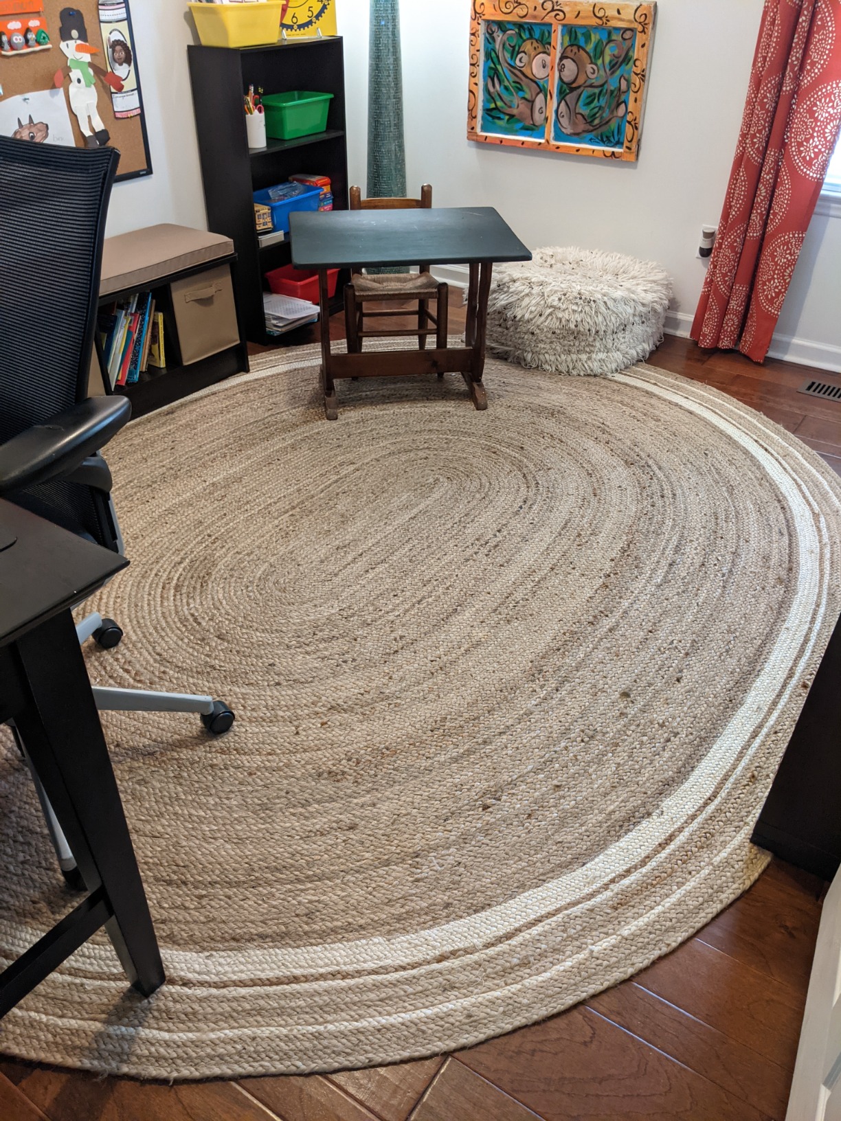 20/mo Finance nuLOOM Rikki Braided Border Jute Area Rug, 6' x 9