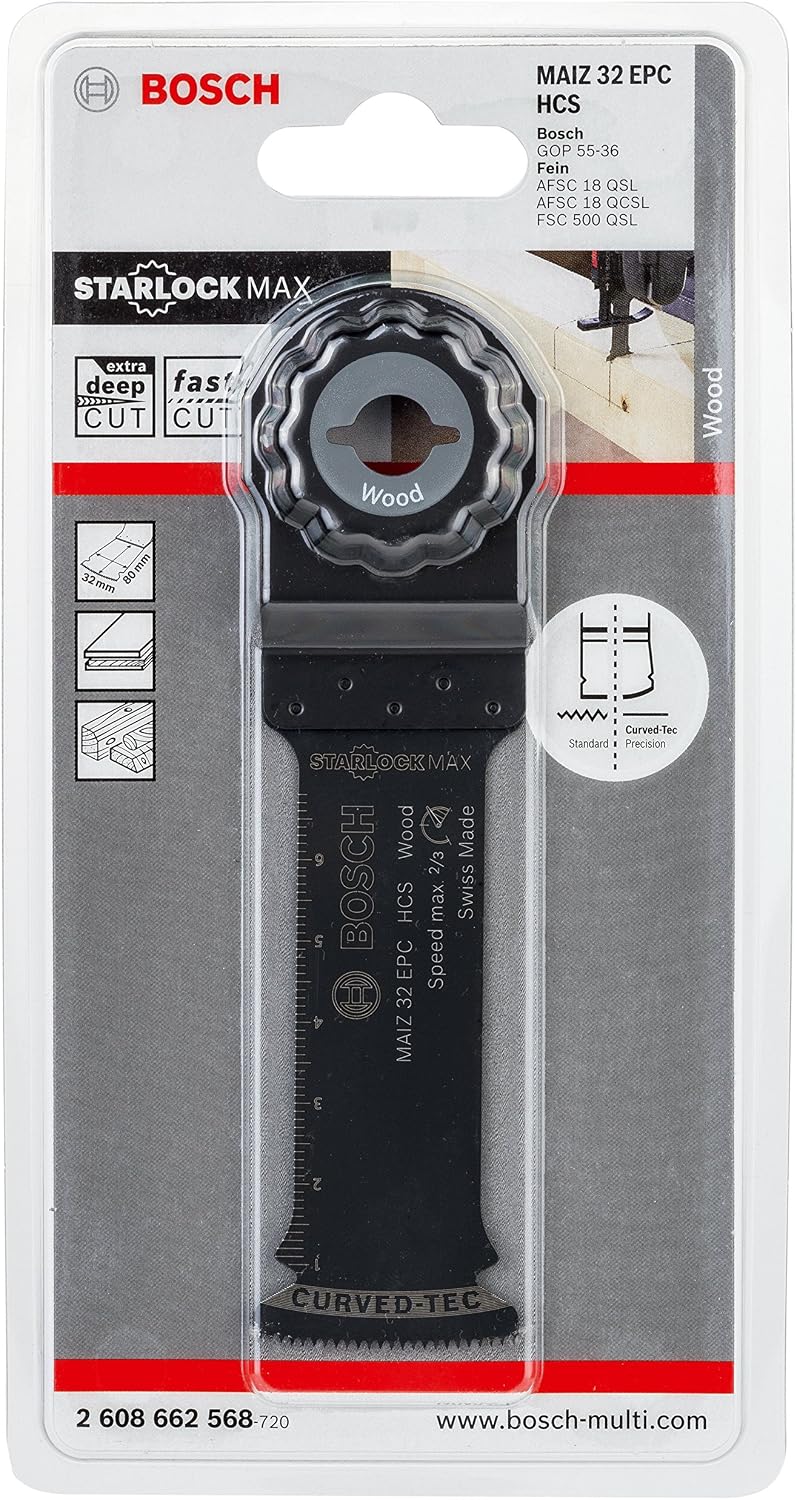Bosch 2608662568 "MAIZ 32 EPC" HCS Plunge Cut Saw Blade, Black - Image 3