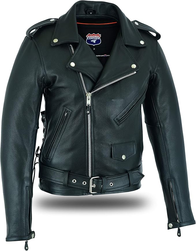 Highway Leather Old School Police Style Motorcycle Leather