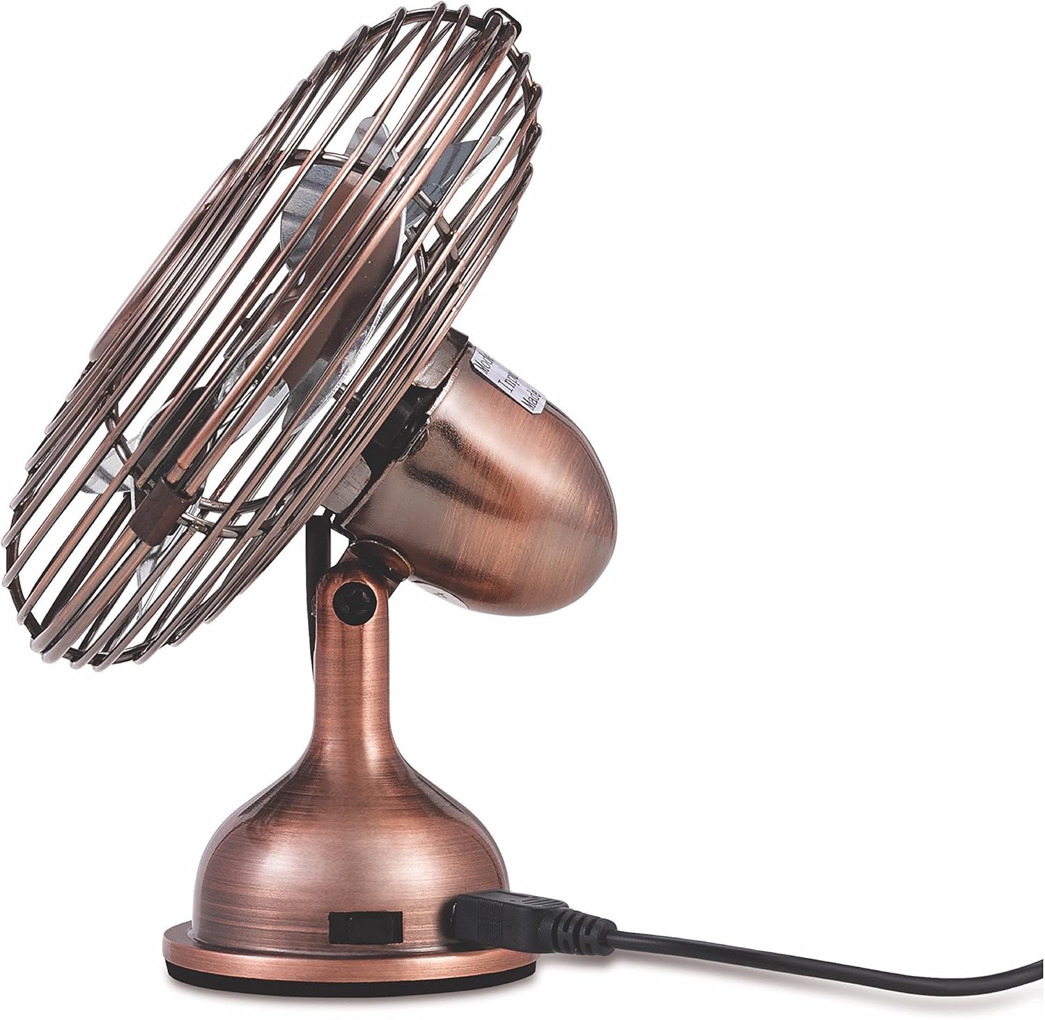 HOLMES Heritage 4-Inch Mini USB Desk Fan, Brushed Copper: Home & Kitchen