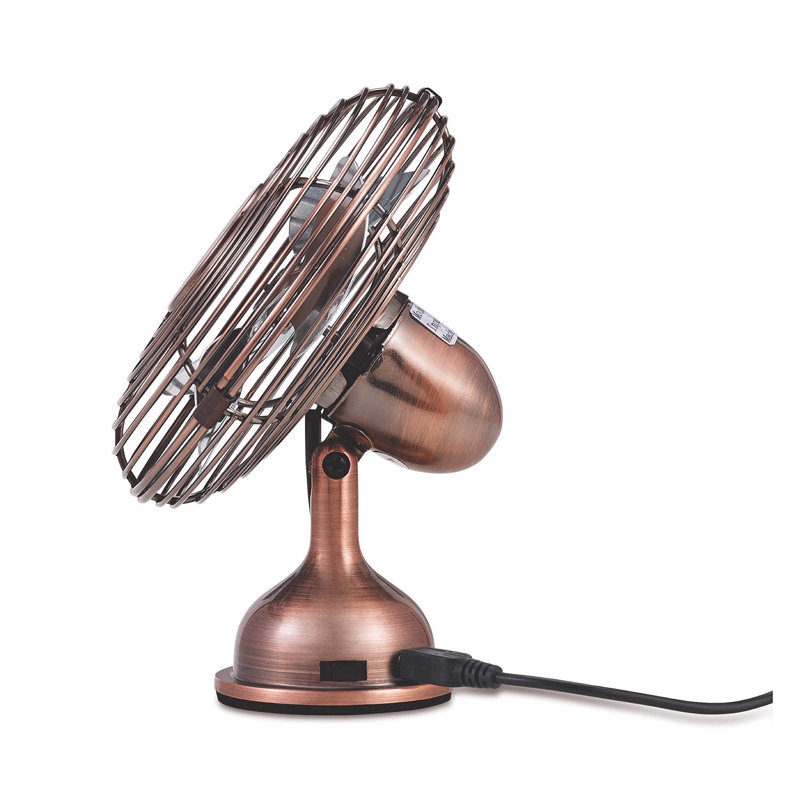 Holmes Heritage 4Inch Mini USB Desk Fan, Brushed Copper eBay