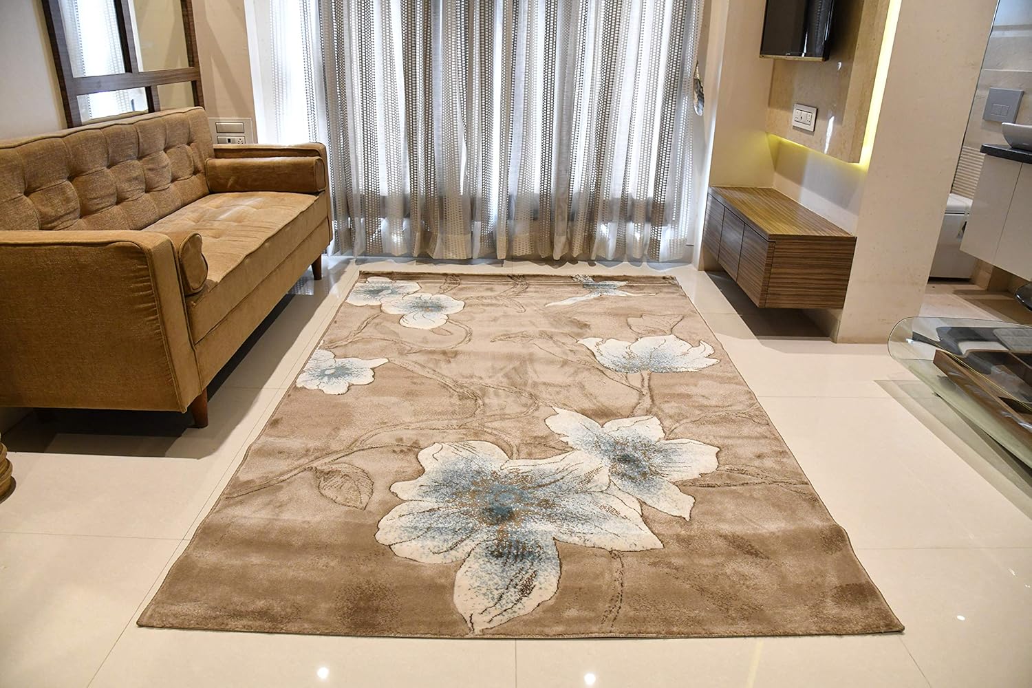 Buy Hermosa Super Soft Silky Non Slip Carpet For Bedroom Living