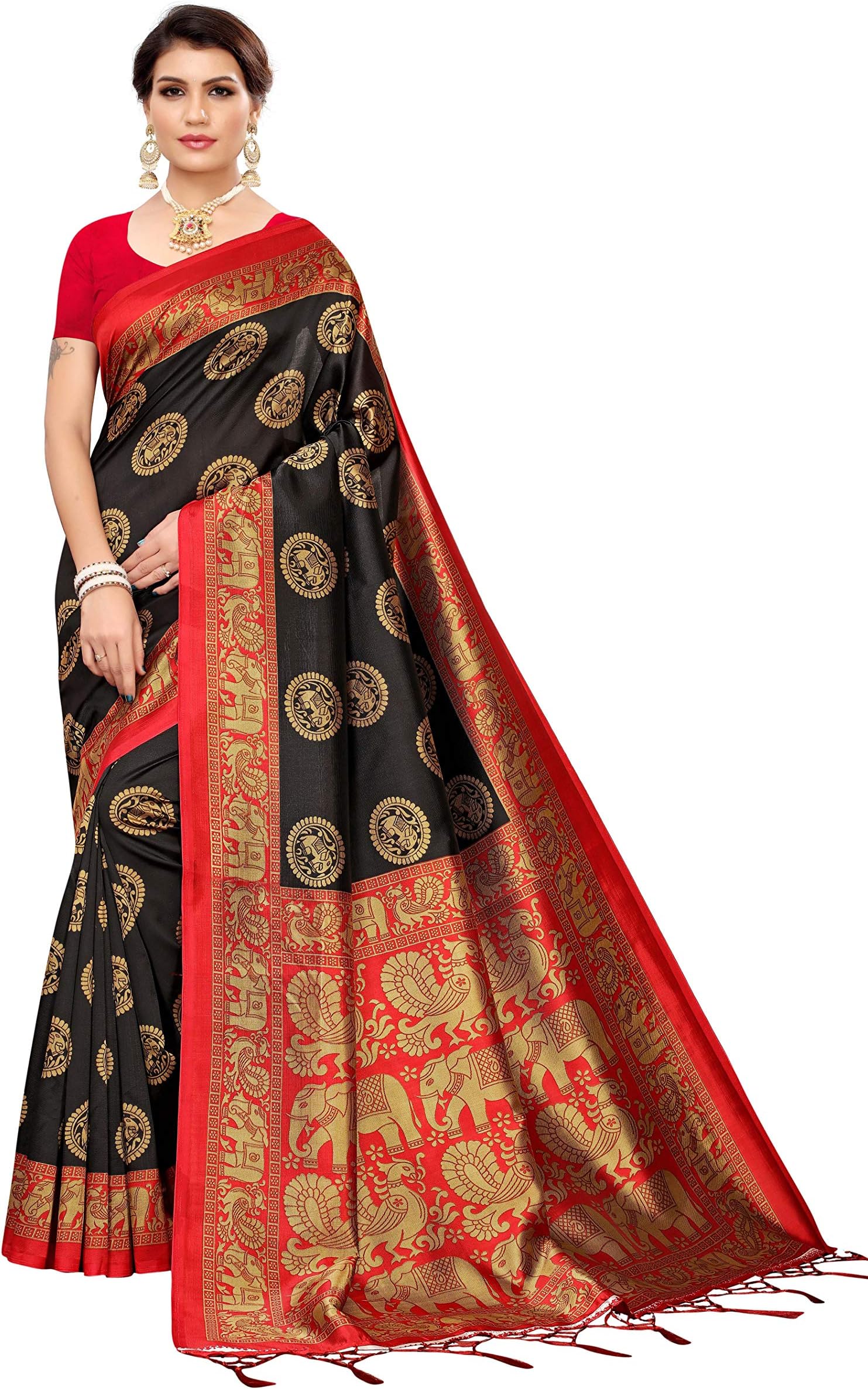 Winza Designer Women's Art Silk Saree With Blouse