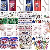 DMIGHT Baseball Party Favors, 132PCS Goodie Bags Set, Stickers, Keychains, Birthday Party Decorations, Team Gifts for Kids