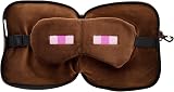 VARZI Minecraft Travel Pillow with Eye Mask - Brown, Standard, Modern view 2