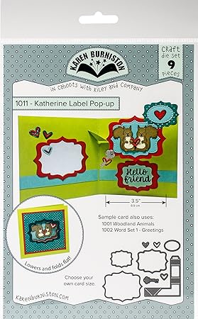 Karen Burniston Katherine Label Pop-Up Die Set 1011