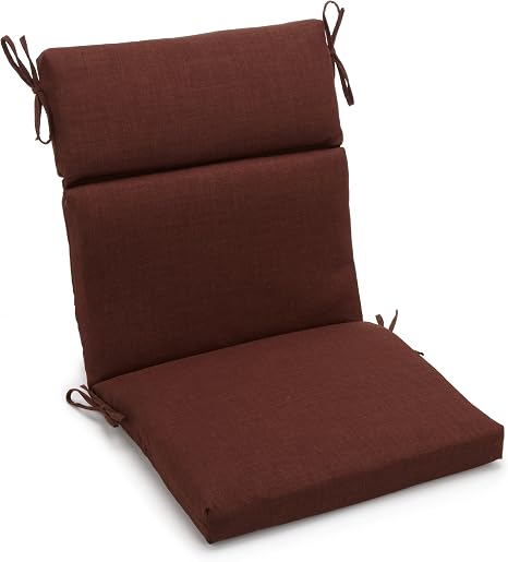 Amazon Com Blazing Needles Outdoor Spun Poly 22 Inch By 45 Inch By 3 1 2 Inch 3 Section Chair Cushion Cocoa Patio Furniture Cushions Garden Outdoor