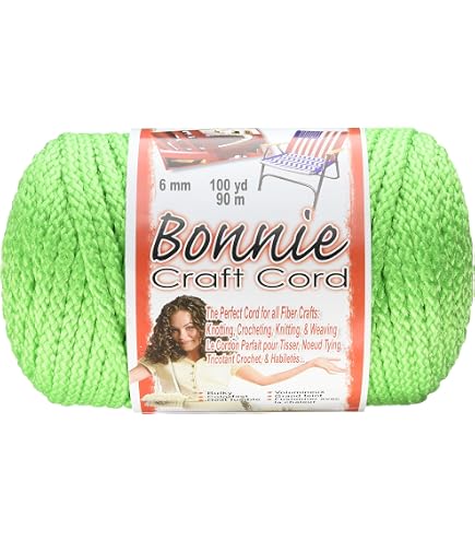 Pepperell 6mm Bonnie Macramé Craft Cord 100-yard Black