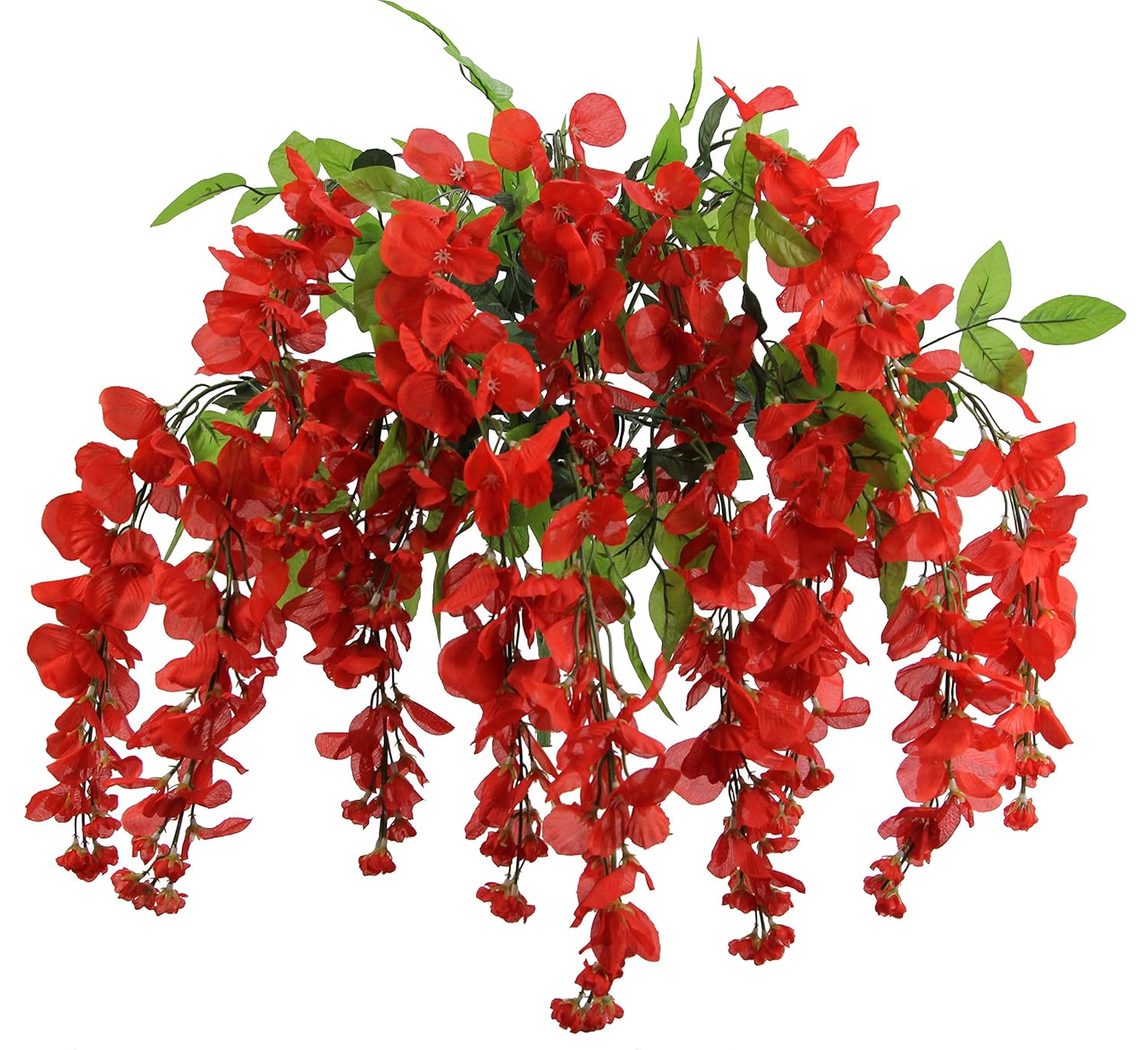 Artificial Wisteria Long Hanging Bush Flowers 15 Stems For Home