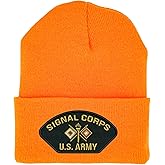 Signal Corps U.S. Army Beanie Hat Embroidered Winter Cap