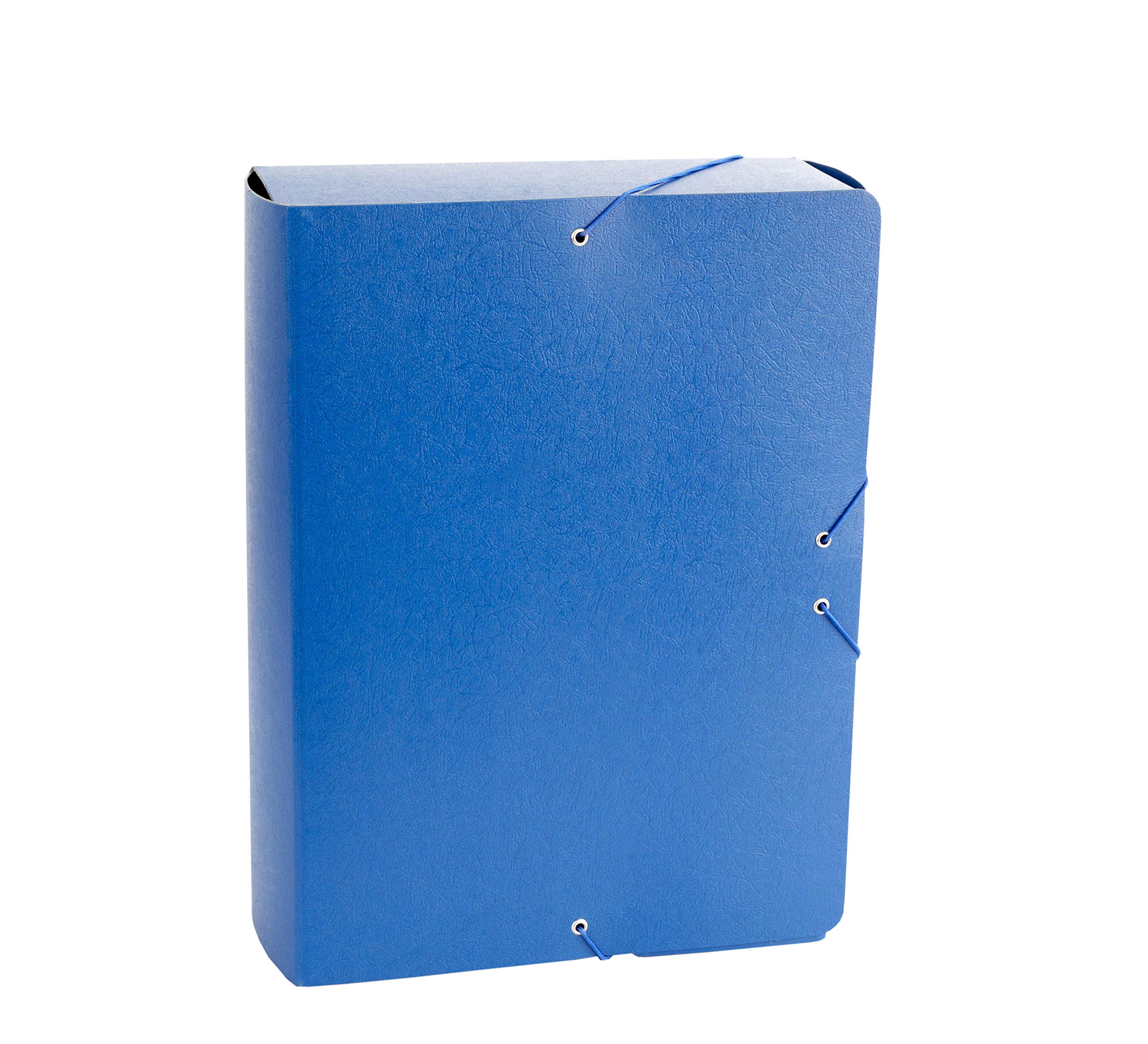 Strong Embossed Project Folder with Elastic Elastics Thickness 9 cm Blue