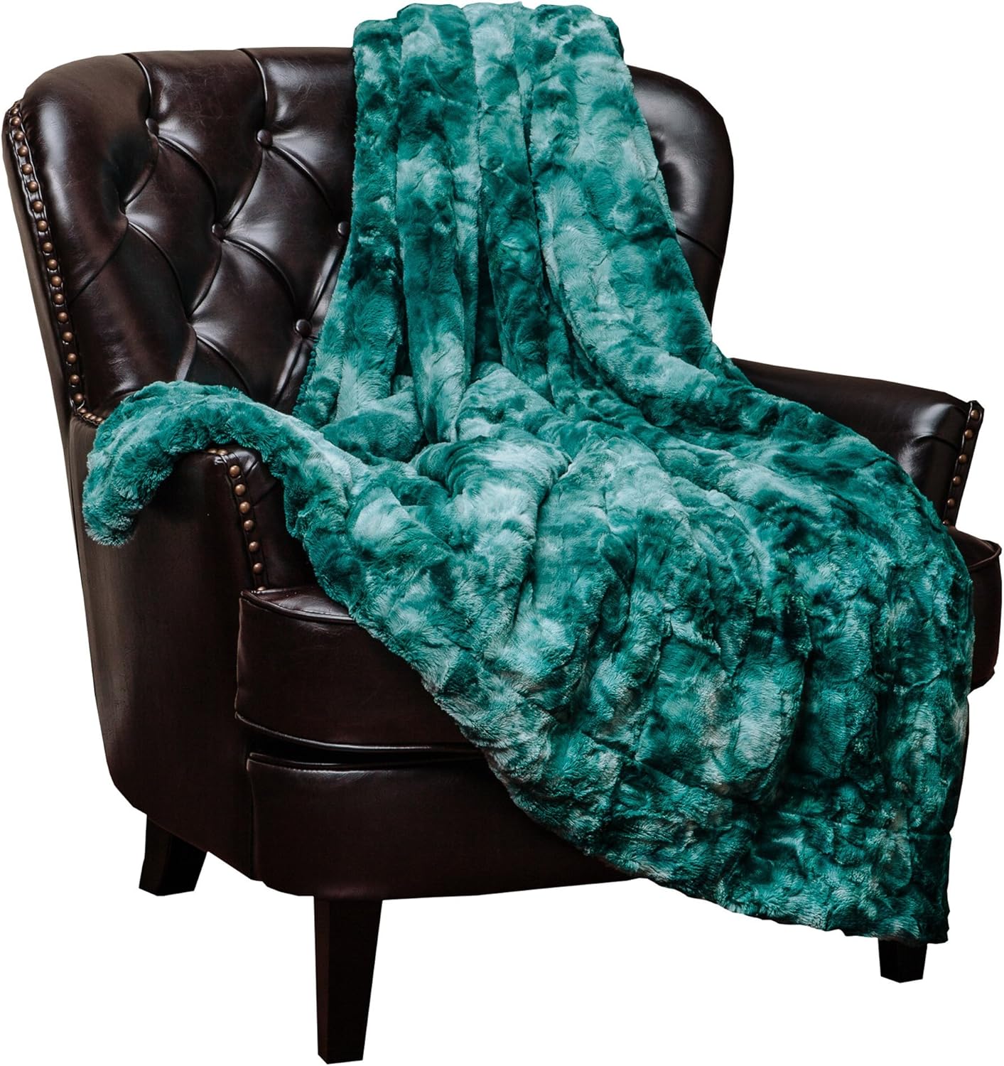 Chanasya Fuzzy Faux Fur Throw Blanket Light Weight