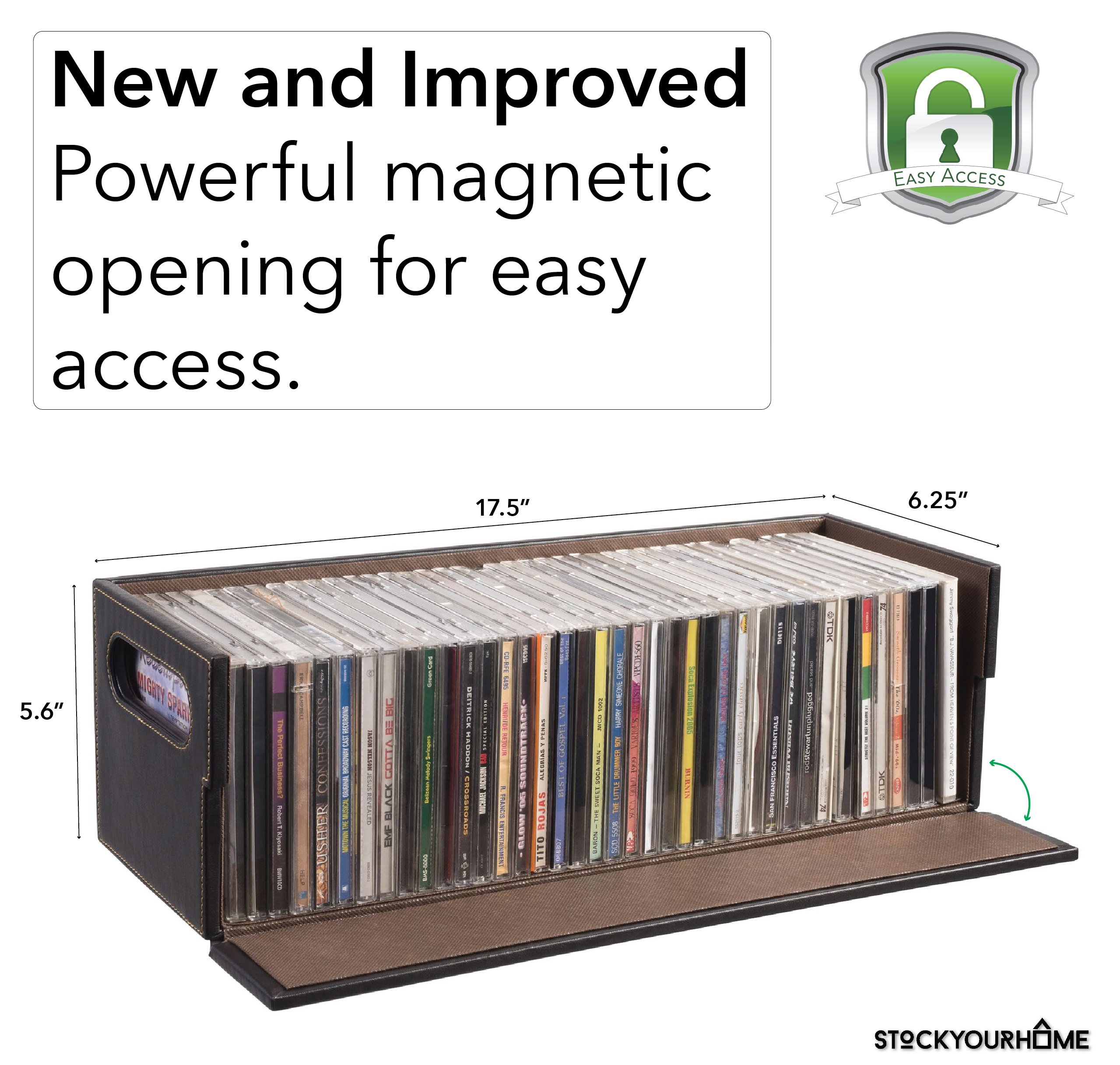 Stock Your Home CD Storage Box with Powerful Opening CD Tray